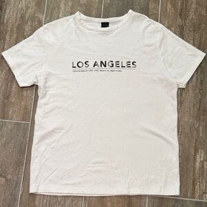 H&M White Los Angeles Graphic Tee